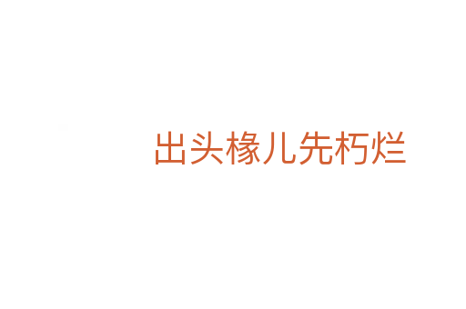 出頭椽兒先朽爛