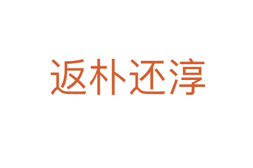 返樸還淳