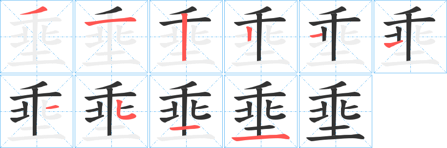埀的筆順?lè)植窖菔?>
					
                    <hr />
                    <h2>埀的基本信息</h2>
                    <div   id=