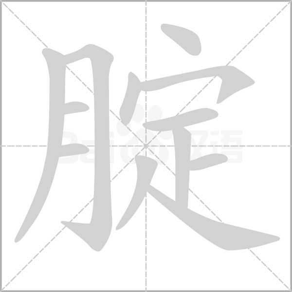 腚的筆順動(dòng)畫(huà)演示