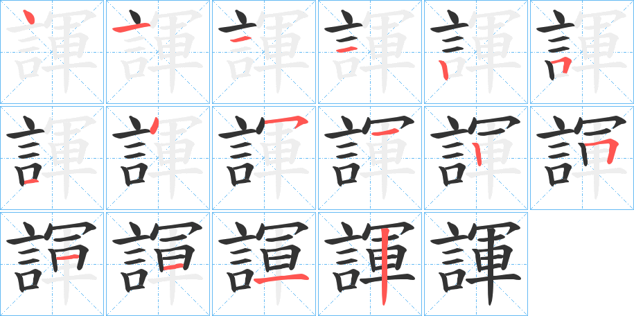 諢的筆順?lè)植窖菔?>
					
                    <hr />
                    <h2>諢的基本信息</h2>
                    <div   id=