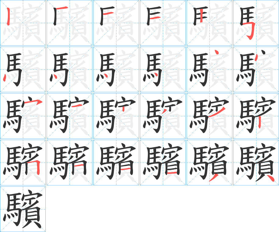 驞的筆順?lè)植窖菔?>
					
                    <hr />
                    <h2>驞的基本信息</h2>
                    <div   id=